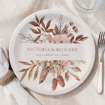 Assiettes En Carton Fleurs de rouille en terre cuite Boho Foliage d'au<br><div class="desc">Ajoutez une touche d'élégance terreuse à votre réception mariage de automne avec ces plaques de papier à papier floral de chute d'aquarelle boho. Présentant un design branché de fleurs d'orange brûlée, de feuilles en cuivre et d'herbe à la pampa, ces assiettes sont parfaites pour une fête d'automne rustique mariage ou...</div>