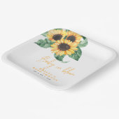 Assiettes En Carton Fleurs de soleil Baby en fleur Plaques de papier B (Angulaire)