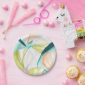 Assiettes En Carton Fleurs de ventilateur IV (Fête)