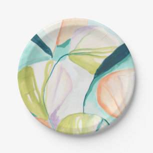 Assiettes En Carton Fleurs de ventilateur IV