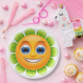 ASSIETTES EN CARTON FLEURS DE VISAGE (Fête)