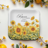 Assiettes En Carton Fleurs D'Eau Fleurs De Soleil Célébration De La Vi