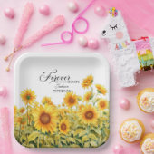 Assiettes En Carton Fleurs D'Eau Fleurs De Soleil Célébration De La Vi (Fête)