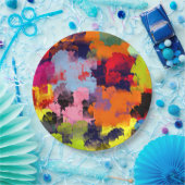 ASSIETTES EN CARTON FLEURS D'ÉTÉ (Fête)