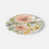 Assiettes En Carton Fleurs D'Été Fin I (Angle)