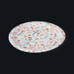 Assiettes En Carton Fleurs d'été scandinaves<br><div class="desc">Motif de fleurs folkloriques de style scandinave moderne aux couleurs pastel sur un arrière - plan blanc. De superbes plaques de fête en papier à motifs pour correspondre à votre collection de fête de coordination.</div>