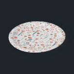 Assiettes En Carton Fleurs d'été scandinaves<br><div class="desc">Motif de fleurs folkloriques de style scandinave moderne aux couleurs pastel sur un arrière - plan blanc. De superbes plaques de fête en papier à motifs pour correspondre à votre collection de fête de coordination.</div>