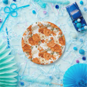 Assiettes En Carton Fleurs d'oranger bohème (Fête)