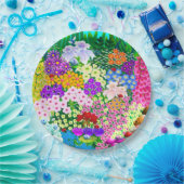 Assiettes En Carton Fleurs et bogues mignons (Fête)