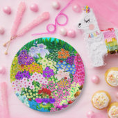 Assiettes En Carton Fleurs et bogues mignons (Fête)