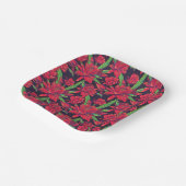 Assiettes En Carton Fleurs Et Colibris (Angulaire)