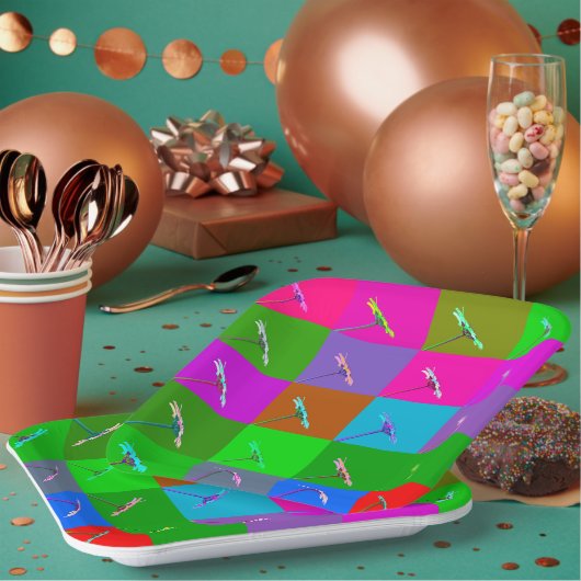 Assiettes En Carton Fleurs Faisées Fraîches Fraîches De Toute Occasion (Multi)