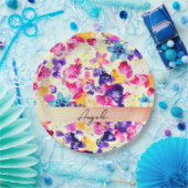 Assiettes En Carton Fleurs fleurs sauvages de chabby Meadow (Fête)