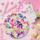 Assiettes En Carton Fleurs fleurs sauvages de chabby Meadow (Fête)