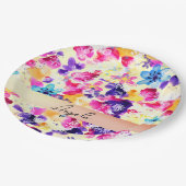 Assiettes En Carton Fleurs fleurs sauvages de chabby Meadow (Angle)