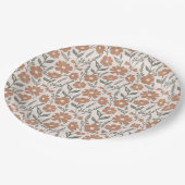 Assiettes En Carton Fleurs florales Boho Daisy (Angle)