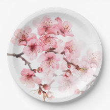Fleurs florales de cerisier rose blanc
