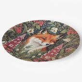 Assiettes En Carton Fleurs Fox et Foxglove William Morris Inspiré (Angle)