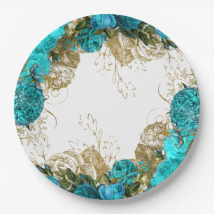 Assiettes En Carton Fleurs glam chic modernes pour toutes les occasion