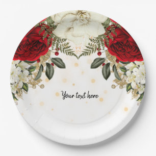 Assiettes En Carton Fleurs glam chic modernes pour toutes les occasion