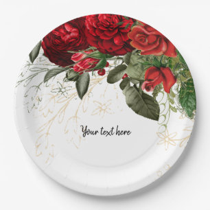 Assiettes En Carton Fleurs glam chic modernes pour toutes les occasion