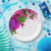 Assiettes En Carton Fleurs glam chic modernes pour toutes les occasion (Fête)