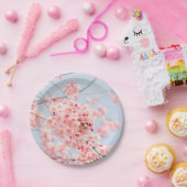 Assiettes En Carton Fleurs japonaises japonaises en fleurs de cerises  (Fête)