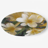 ASSIETTES EN CARTON FLEURS JAUNES (Angle)