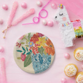 Assiettes En Carton Fleurs printanières I (Fête)