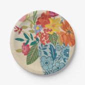 Assiettes En Carton Fleurs printanières I (Devant)