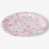 Assiettes En Carton Fleurs roses de cerisiers (Angle)