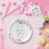 Assiettes En Carton Fleurs Rouges, Fleurs Roses, Boho, Fête des mariée (Fête)