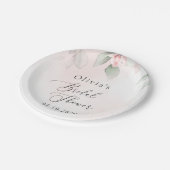 Assiettes En Carton Fleurs Rouges, Fleurs Roses, Boho, Fête des mariée (Angle)