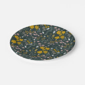 Assiettes En Carton Fleurs sauvages bohémiens de la moutarde (Angle)