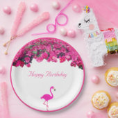 Assiettes En Carton Fleurs tropicales et flamants Anniversaire (Fête)