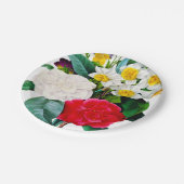 Assiettes En Carton Fleurs vintages (Angle)