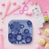 Assiettes En Carton Fleurs violettes (Fête)