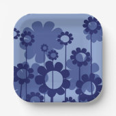 Assiettes En Carton Fleurs violettes (Recto)