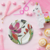 Assiettes En Carton Fleurs vives I (Fête)