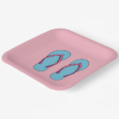 Assiettes En Carton Flip Flops de plage (Angulaire)