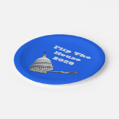 Assiettes En Carton Flip The House Vote Blue 2026 (Angle)