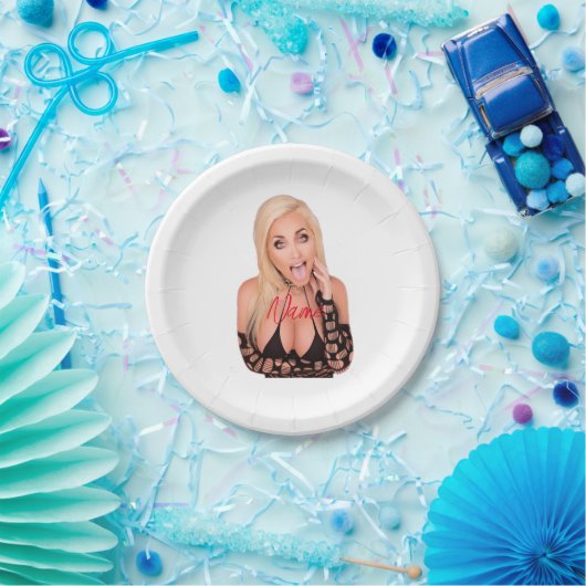 Assiettes En Carton Flirty blonde Thunder_Cove (Fête)