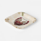 Assiettes En Carton "Floating Love Heart" (Angulaire)