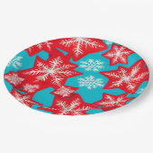 Assiettes En Carton Flocon de neige (Angle)