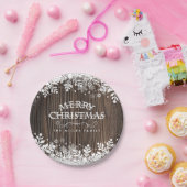 Assiettes En Carton Flocon de neige d'hiver, Noël (Fête)