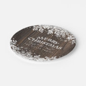 Assiettes En Carton Flocon de neige d'hiver, Noël (Angle)