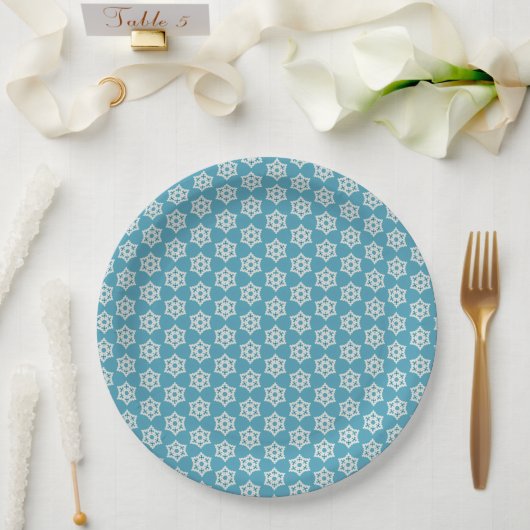 Assiettes En Carton Flocons pp1 (Mariage)