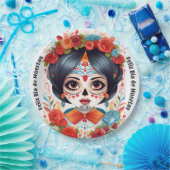 Assiettes En Carton 🌹 Flor y Calavera : Hommage à Dia de Muertos 🌹 (Fête)