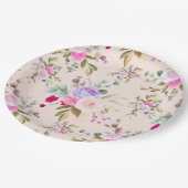 Assiettes En Carton Floral (Angle)