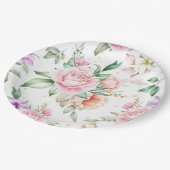 Assiettes En Carton Floral (Angle)